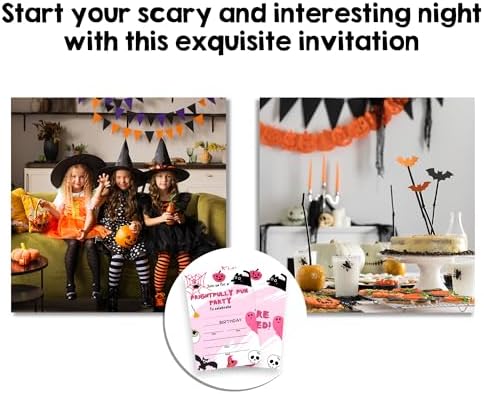 Cudwid Halloween Party Invitations 20 Fill In
