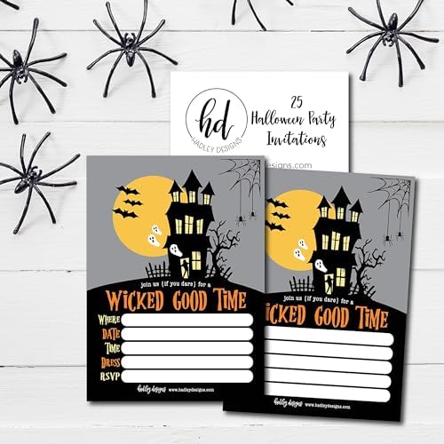 Hadley Designs Halloween Party Invites for Kids and Adults