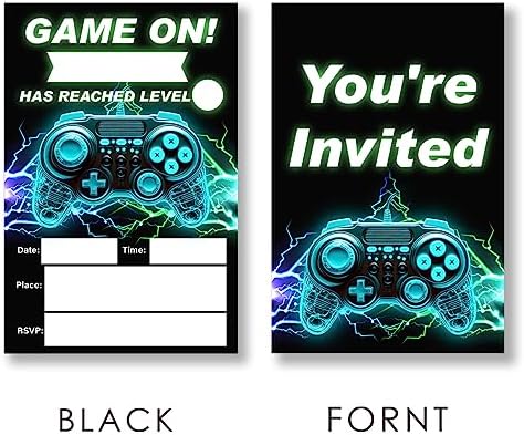 EUDOSI Birthday Party Invitations Set of 20 Double Sided