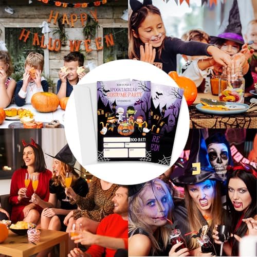 Halloween Party Invitations Cards with Envelopes