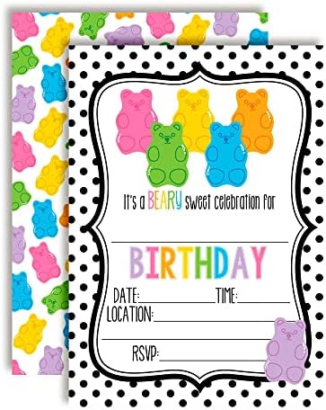 Beary Sweet Birthday Party Invites for Kids