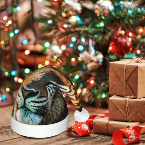African Animals Print Christmas Party Hat with LED Lights