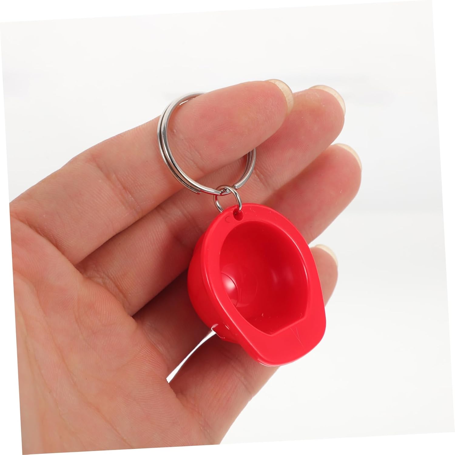 Amosfun 4pcs Construction Helmet Keychain Set