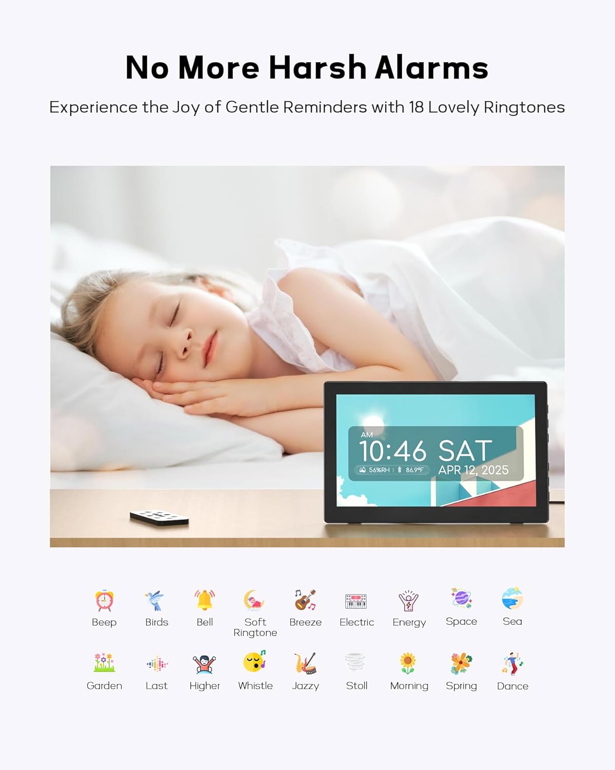 101 Inch Digital Clock with Date Day and Custom Schedules