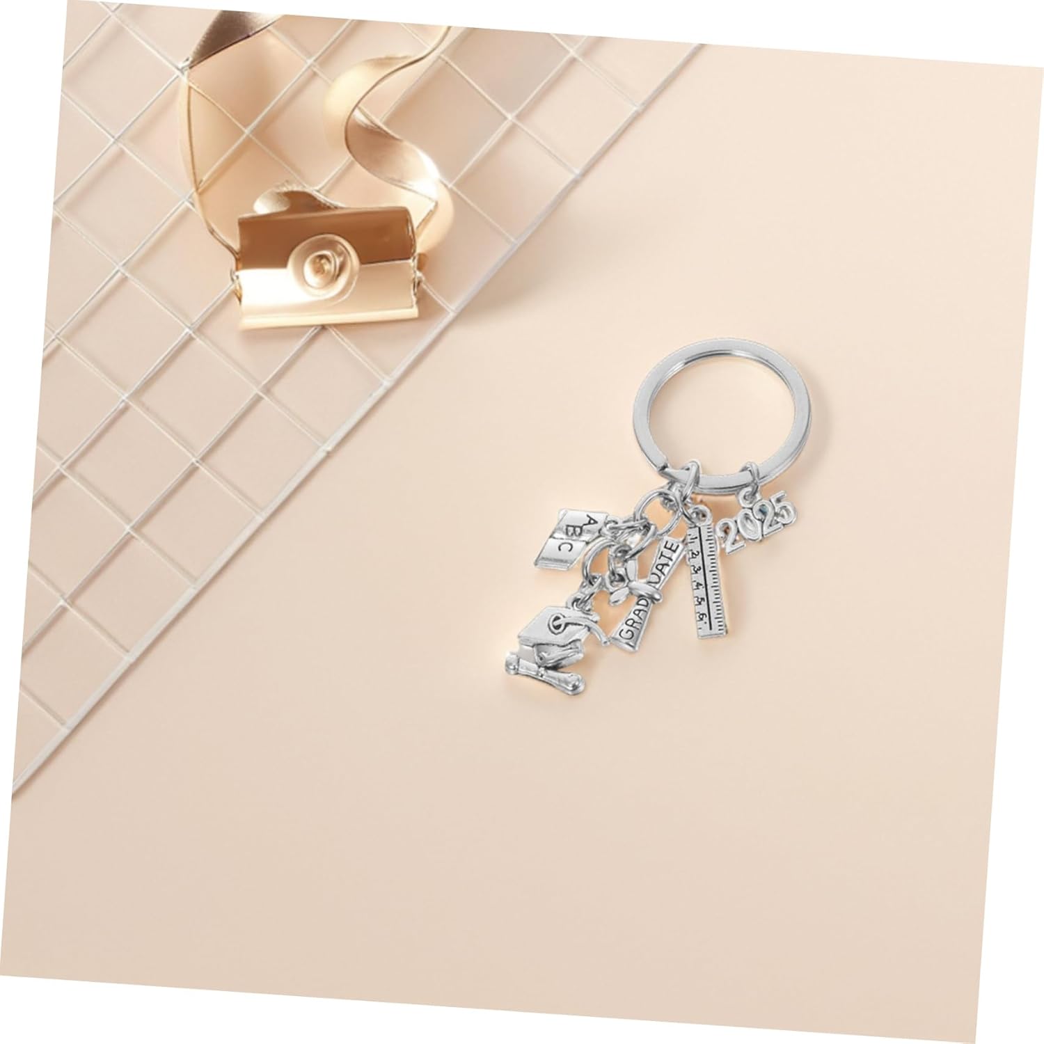 Graduation Keychain Stylish Keyring Funny College Student Backpack Purse Charm Party Favors