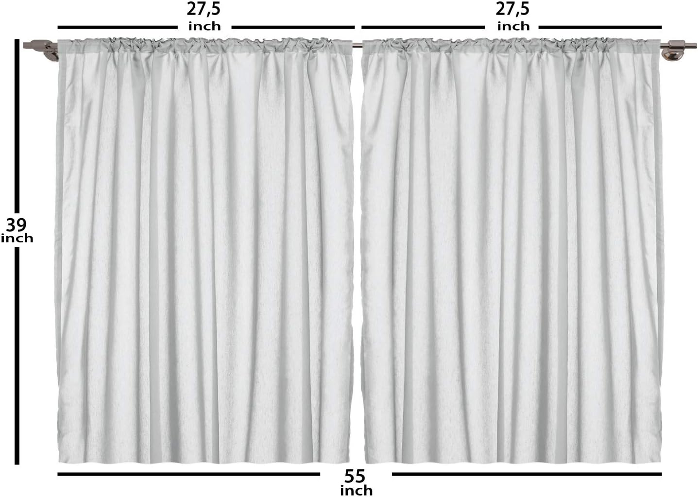 Lunarable Birthday Kitchen Curtains 2 Panel Set