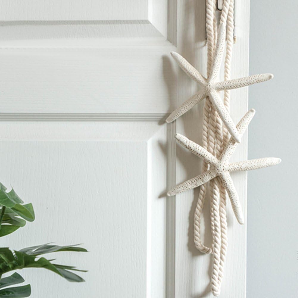 Chictie 2 Pieces Natural Starfish Curtain Tieback Rope Holdbacks
