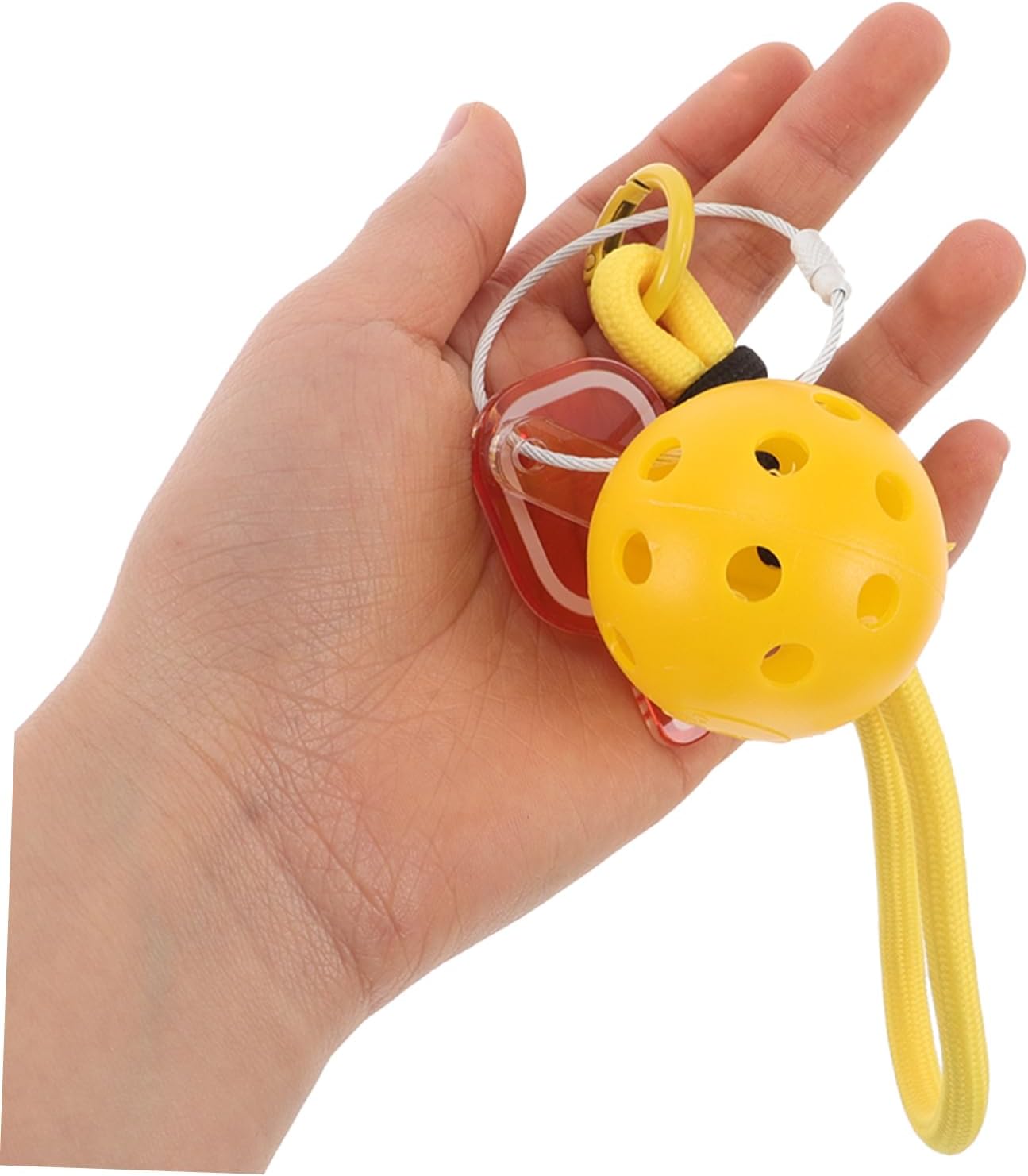 Toyvian Mini Pickleball Keychain Portable Sports Themed Keyring