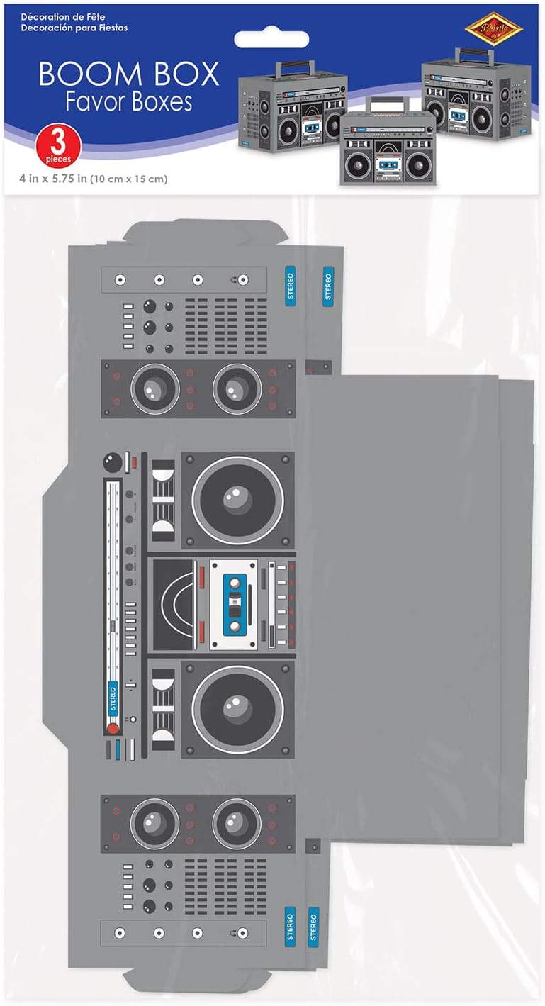 Beistle Boom Box Favor Boxes Set