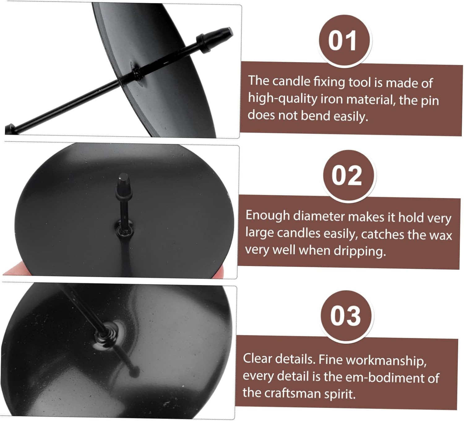 12Pcs Iron Candle Holders for Advent Wreaths and Christmas Celebrations
