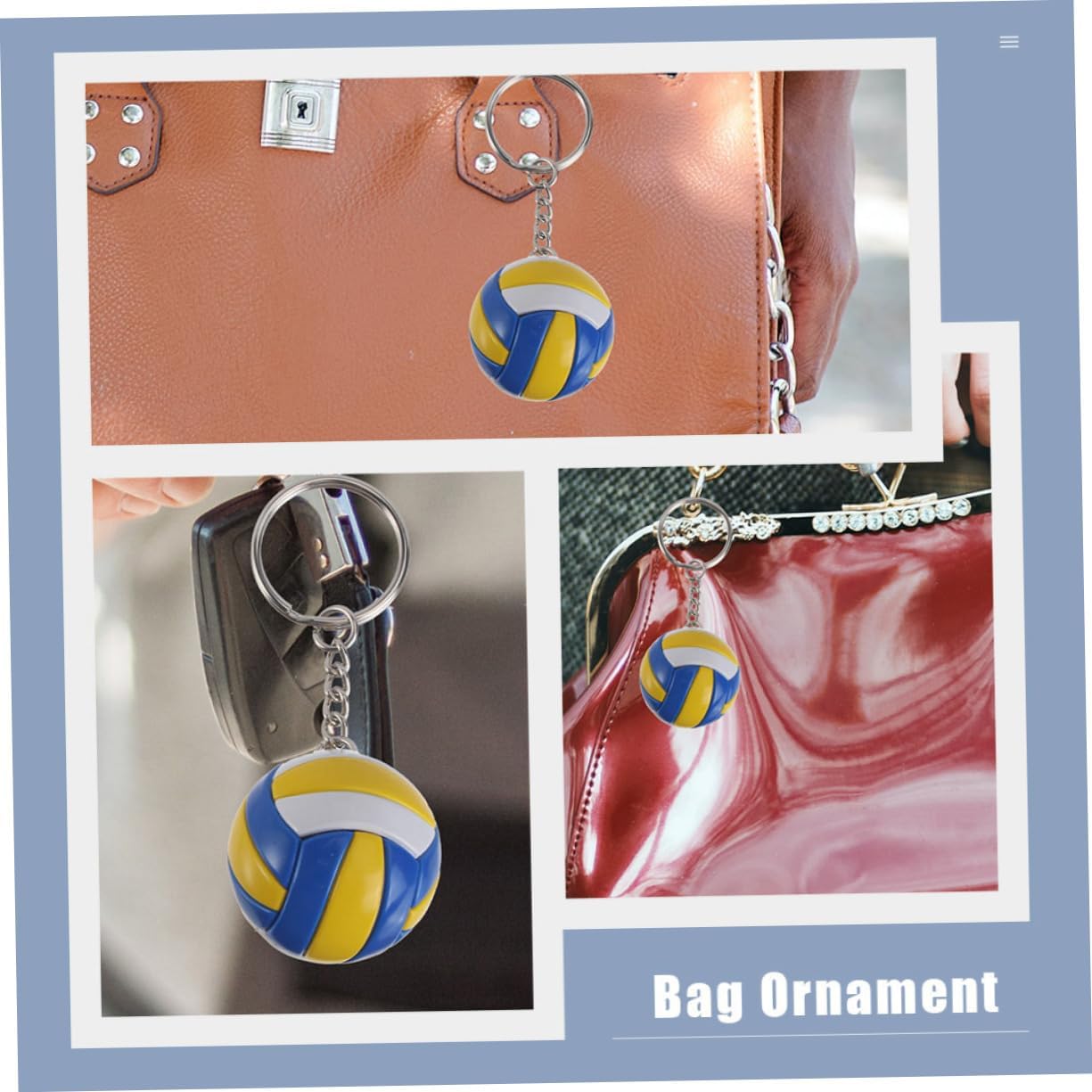 BESPORTBLE Volleyball Keychain Lightweight Sports Pendant