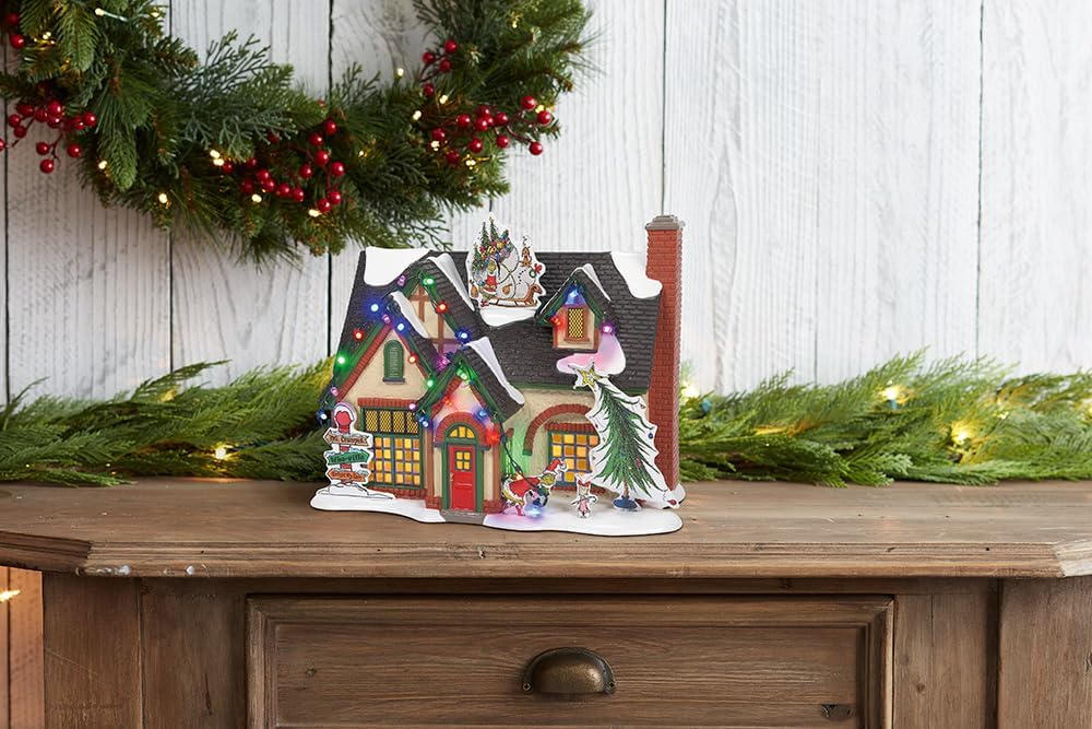 Department 56 Snow Village Grinch House Lit Building Collectible