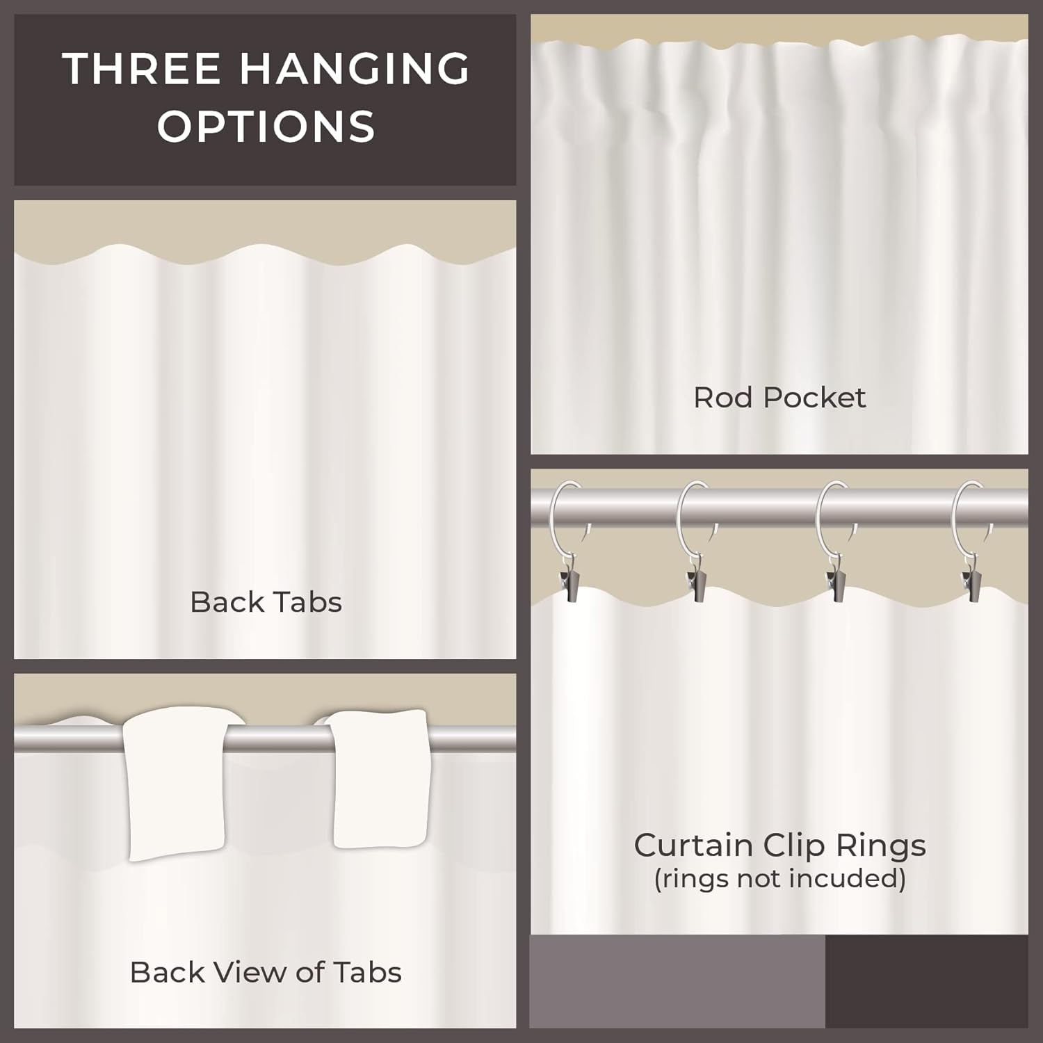 Piper Classics Betsy Stripe Prairie Curtains Set of 2