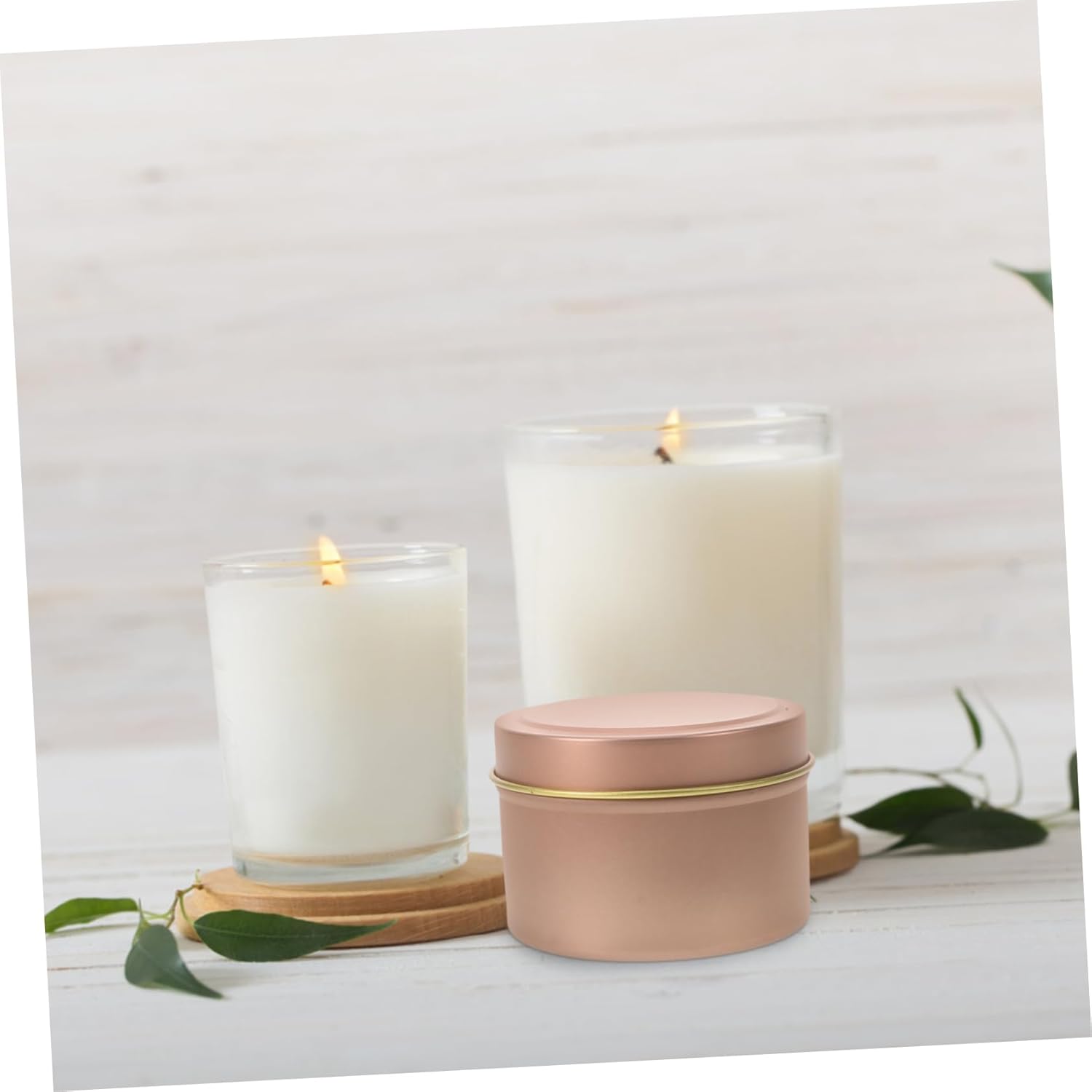 Happyyami 12pcs Empty Candle Jars with Sealing Lid