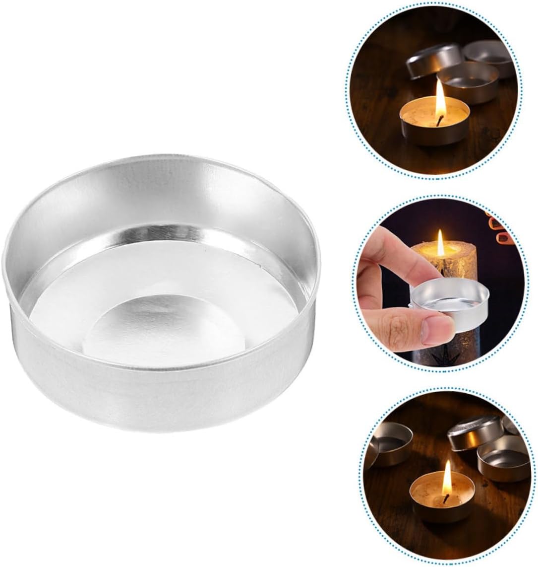 150pcs Reusable Aluminum Candle Tins for DIY and Decor