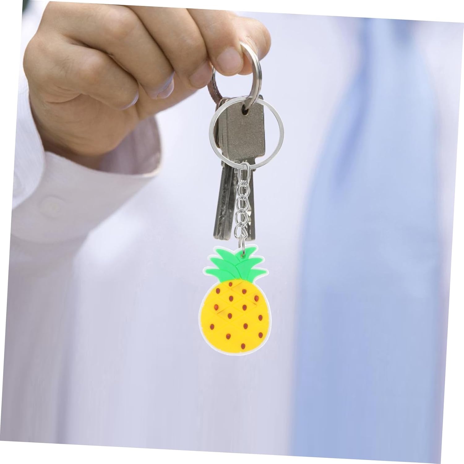 Unomor 12Pcs Pineapple Keychain Charms Summer Party Favors