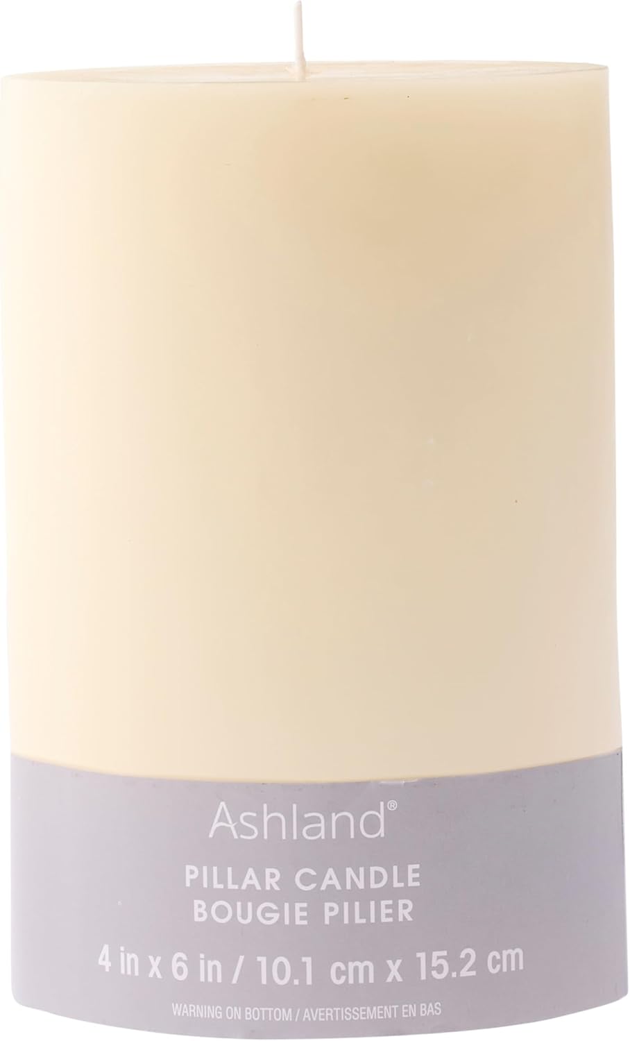 12 Pack Ivory Pillar Candles 4 x 6 Inches