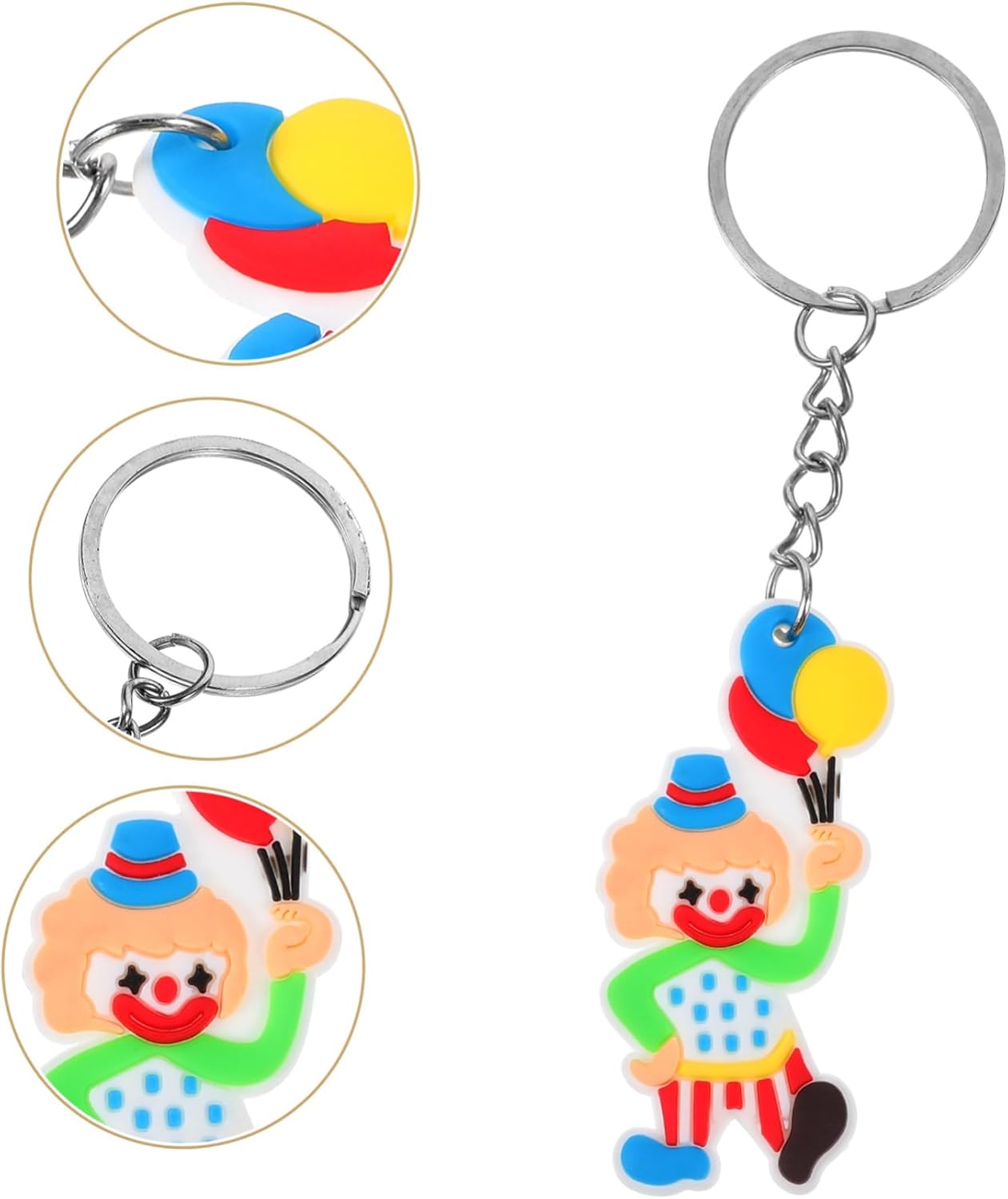 12pcs Unique Clown Key Chain for Women Party Decor