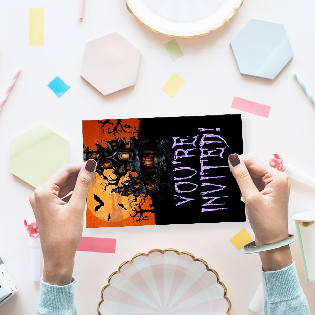 Halloween Costume Party Invitations with Envelopes Set of 20