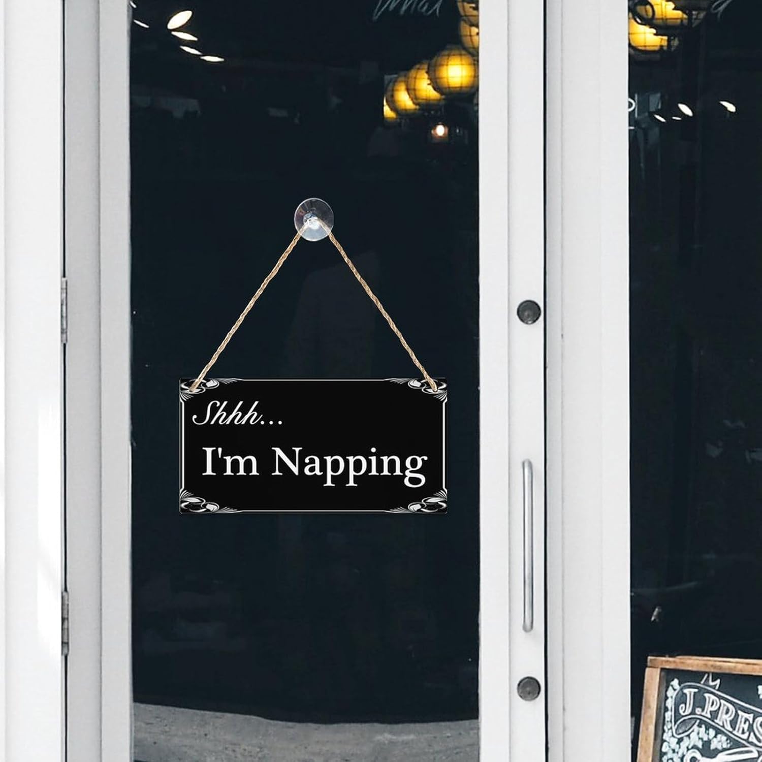 Shhh Im Napping Hanging Sign Decor Wooden 12x6
