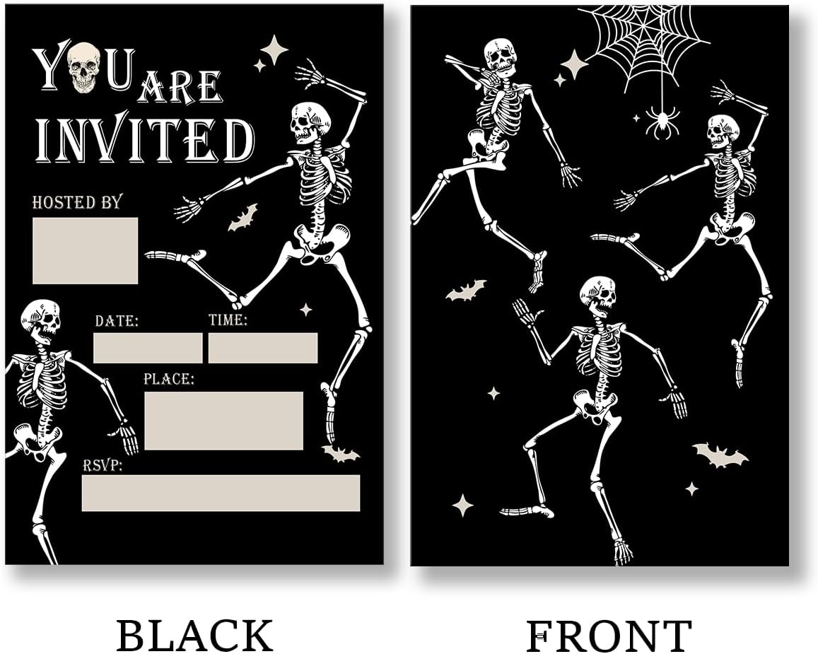 Halloween Party Invitations Set of 20 with Envelopes
