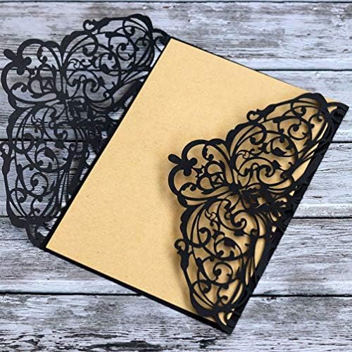 STOBOK 10Pcs Halloween Party Invitations with Bowknots and Envelopes