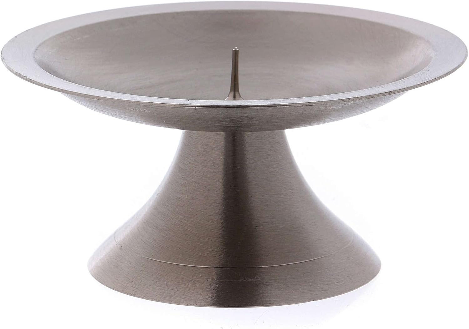 Circular Base Candle Holder with Spike 4 14 Inches