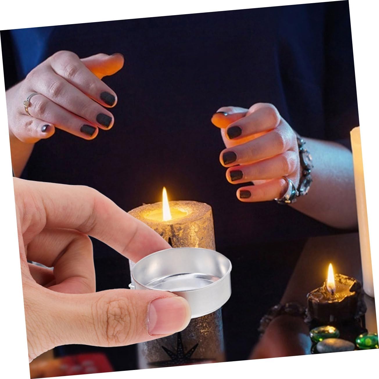 150pcs Reusable Aluminum Candle Tins for DIY and Decor