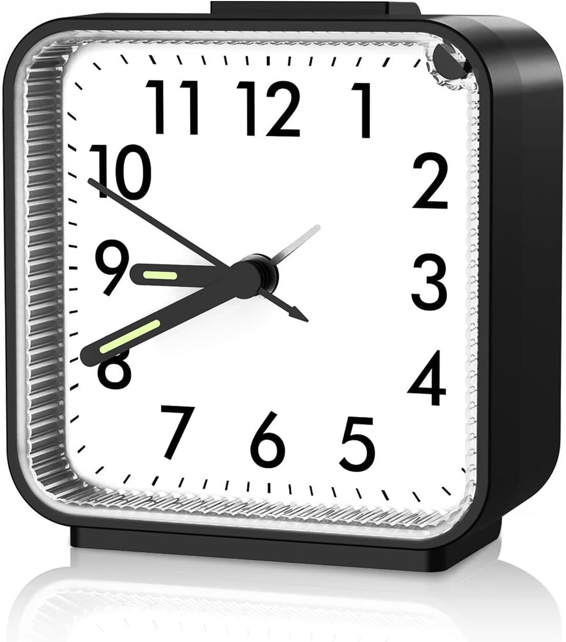 Silent Non-Ticking Clock with Loud Alarm and Night Light