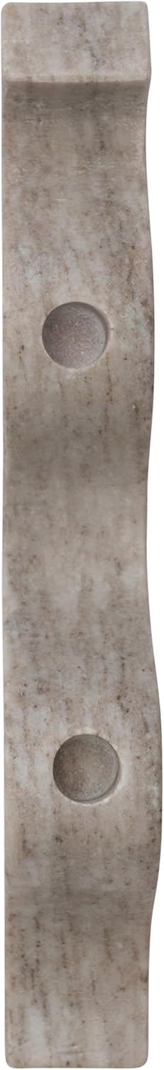 Marble Wave Double Taper Candle Holder Beige