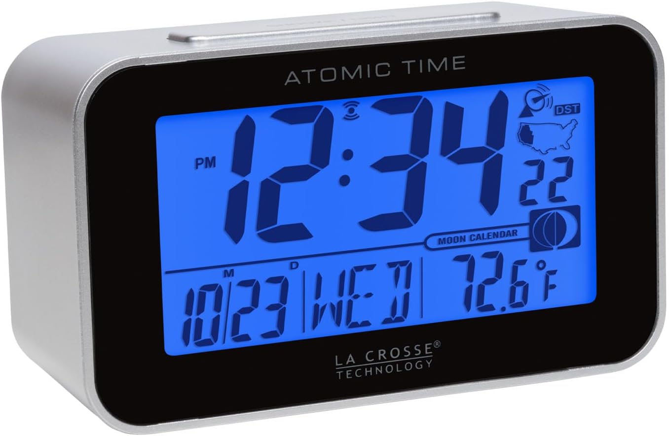 La Crosse Technology Atomic LCD Alarm Clock 617-1270