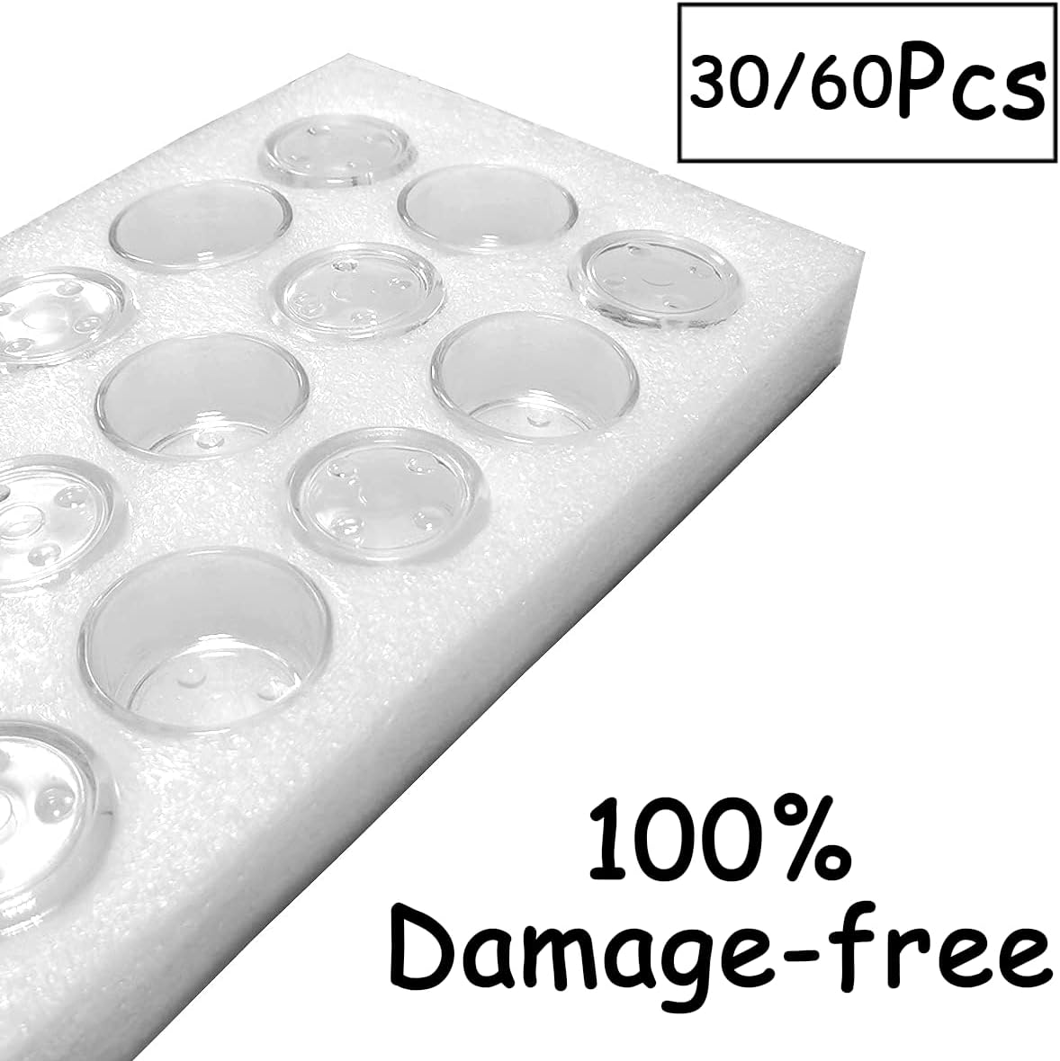 GOLDEAL 30 PCS Clear Glass Tea Light Holders