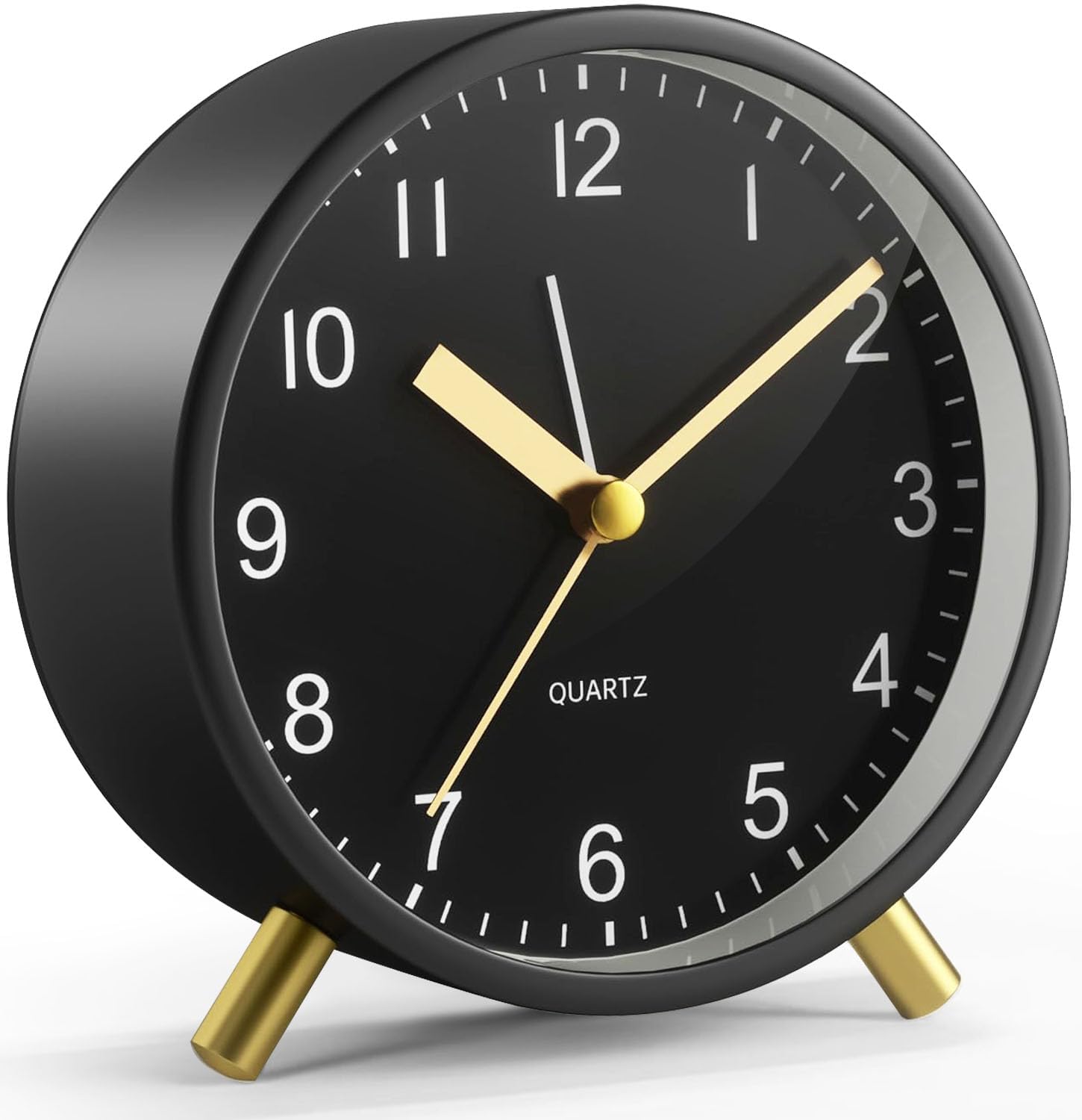 YouJabz Silent Analog Clock with Night Light