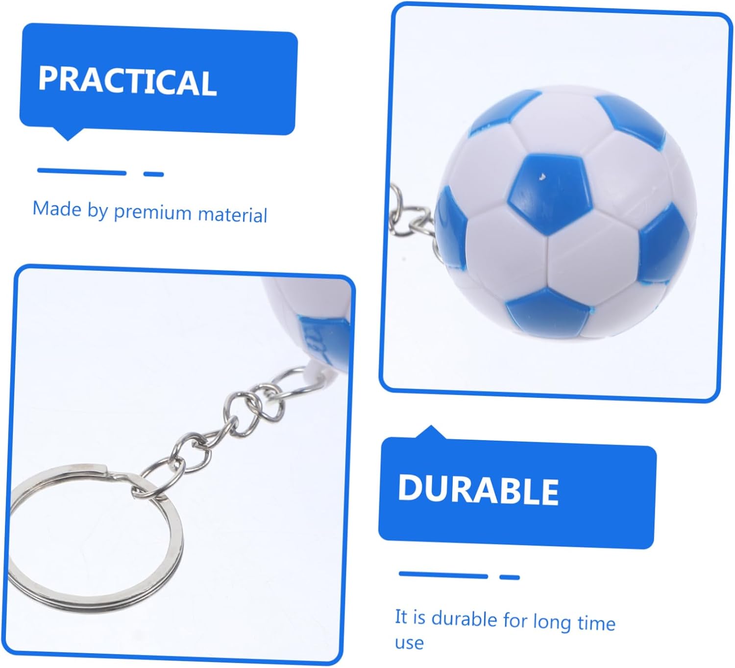 Cabilock 2Pcs Soccer Ball Keychains for Party Favors