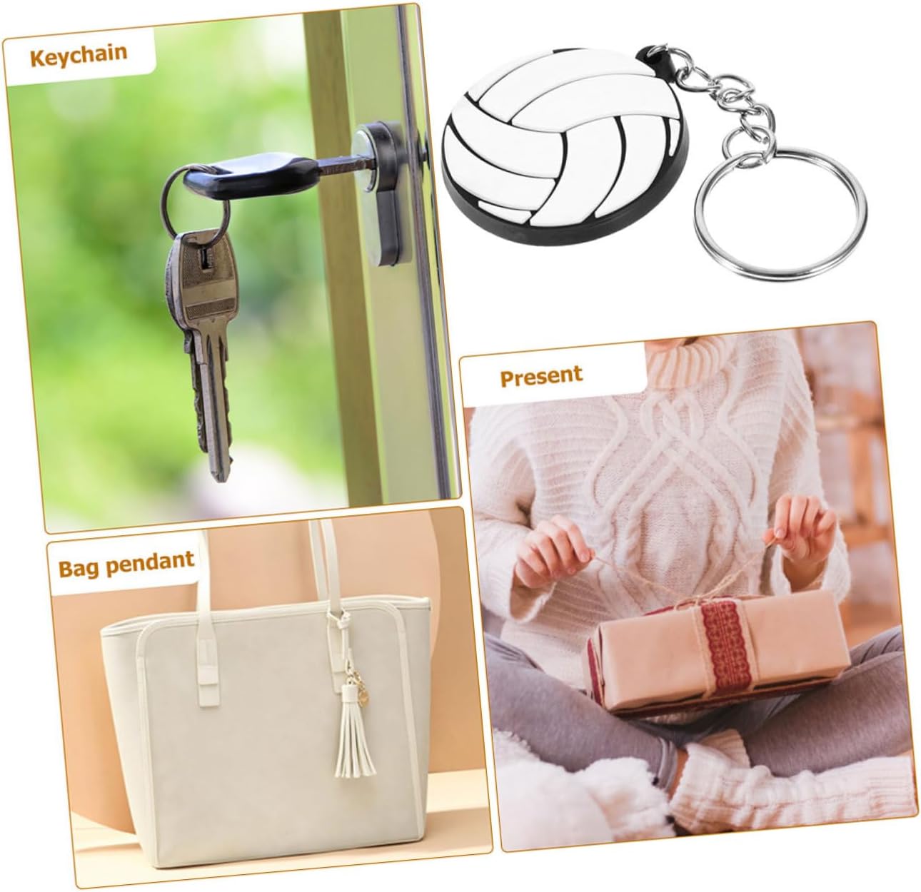 Sosoport Volleyball Keychain Party Favor