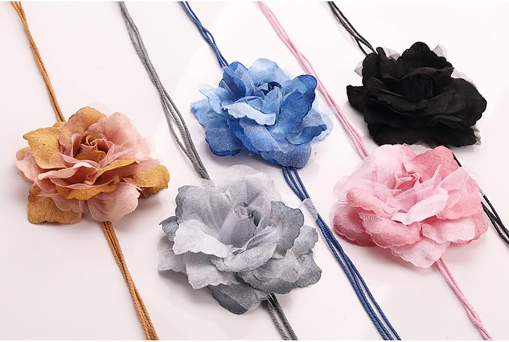 2 Pcs Pink Country Style Flower Curtain Tiebacks