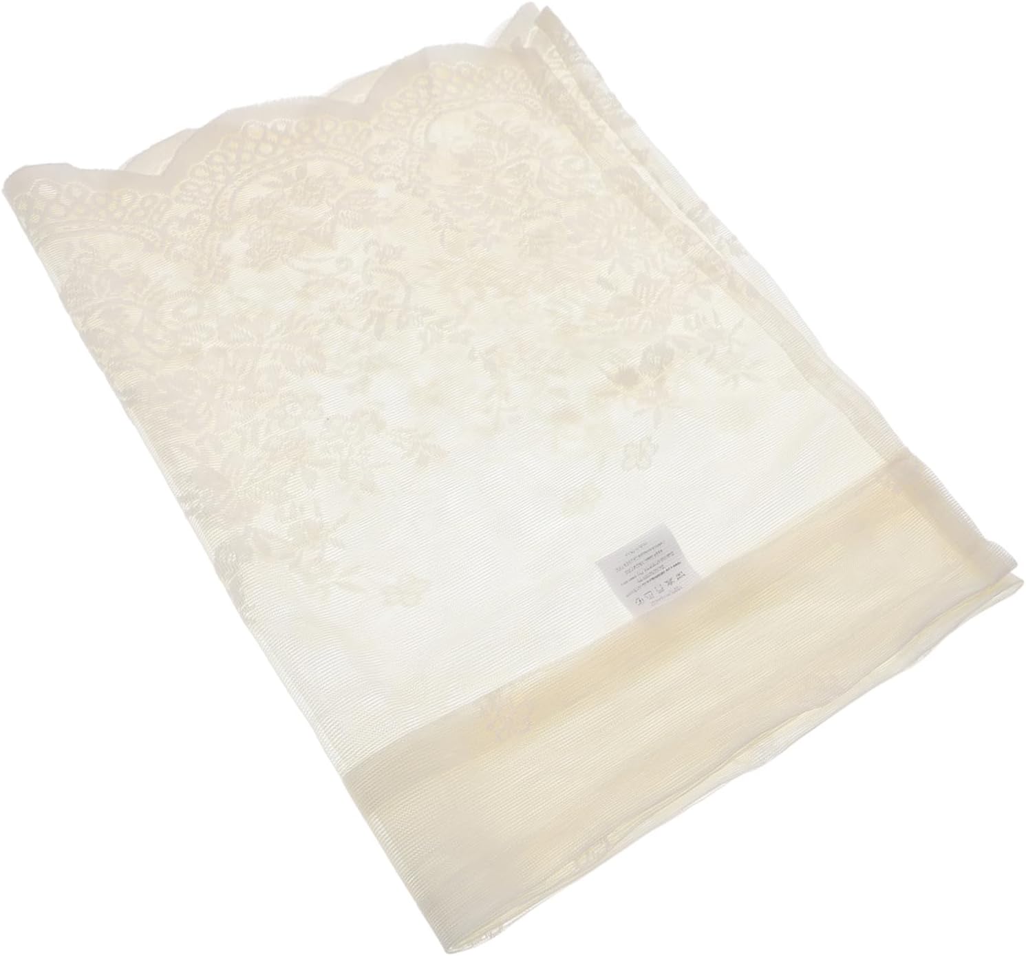 Happyyami Short Lace Window Valance Boho Decorative Curtain