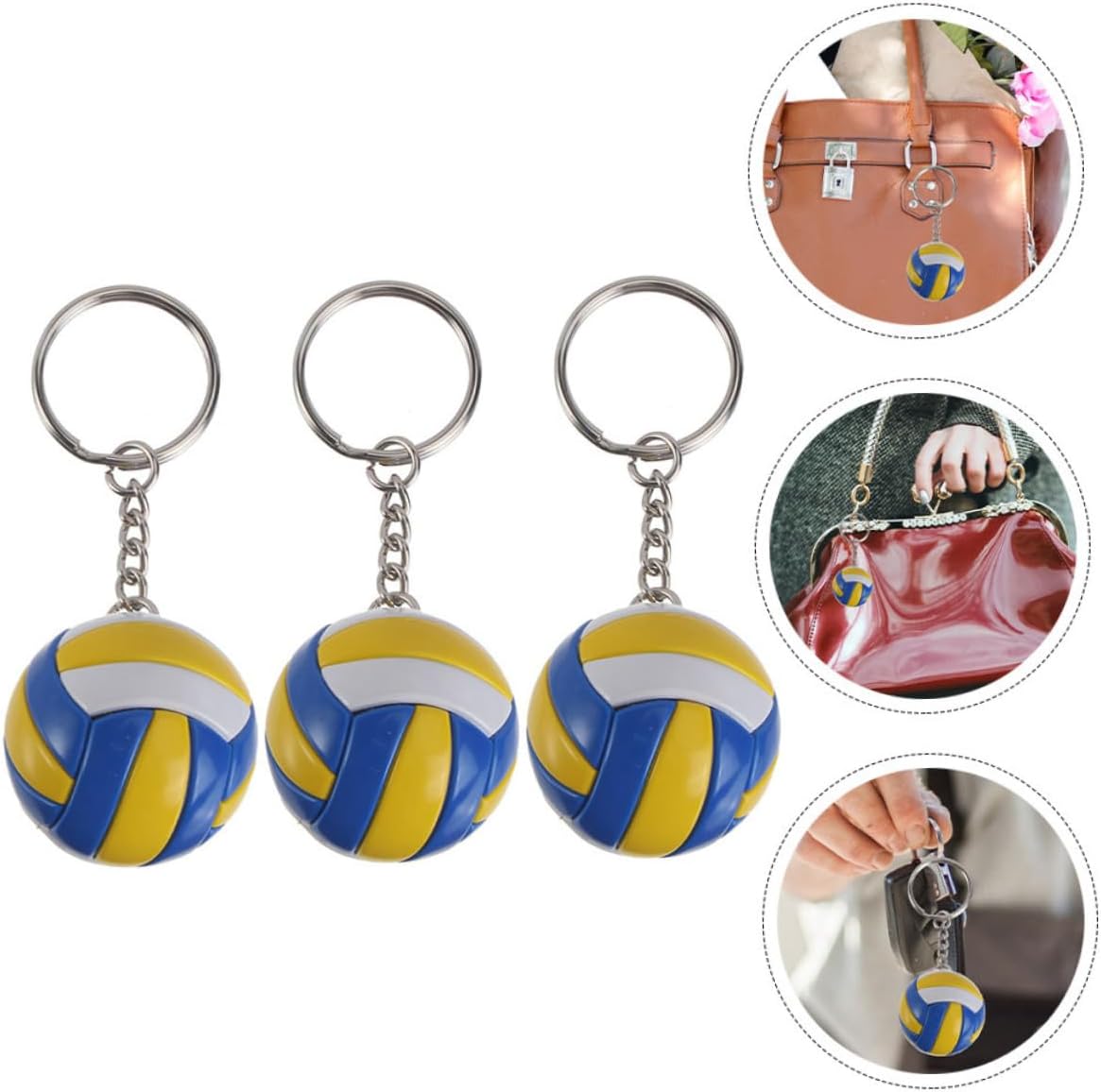 Adorable Volleyball Keychain Pendant for Fans and Players