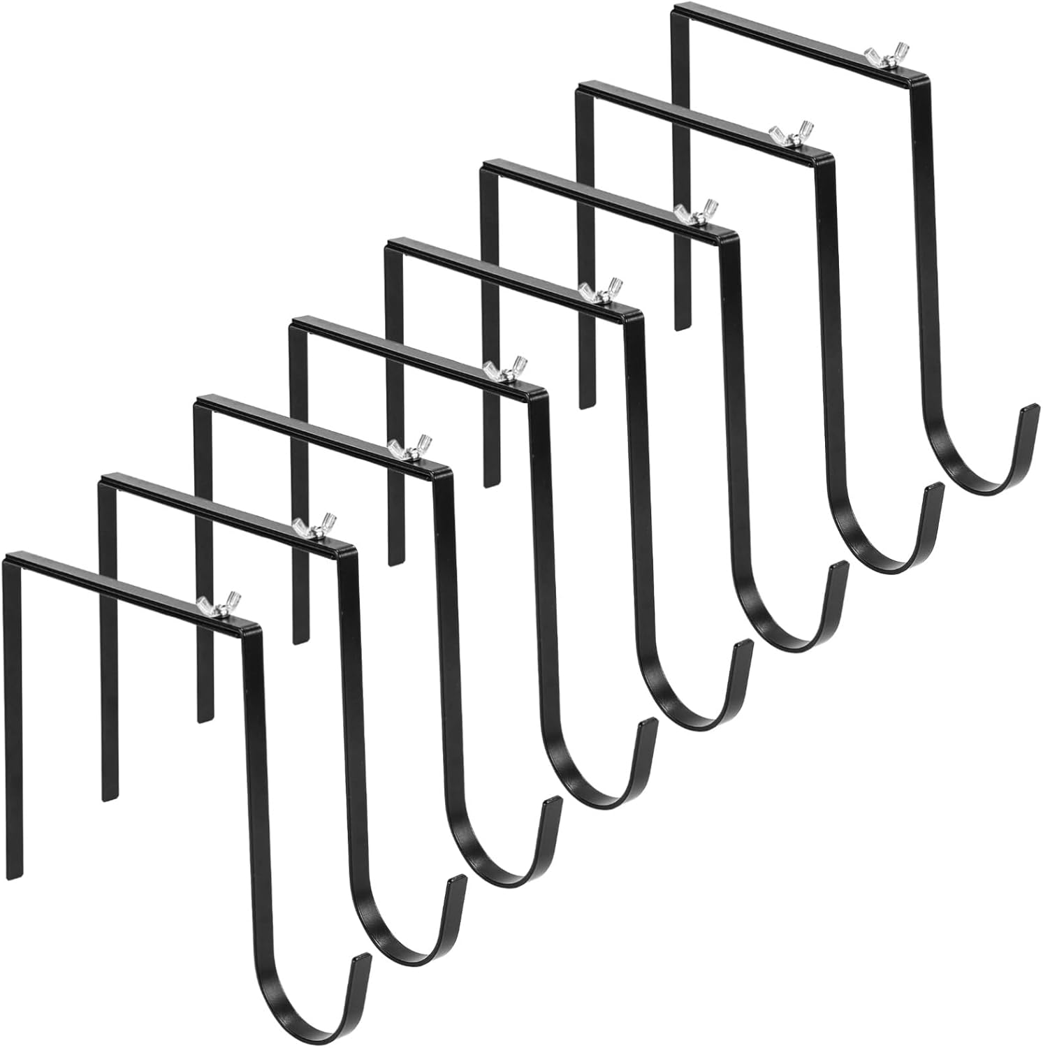 Adjustable Cemetery Wreath Holder Hooks 8-Pack