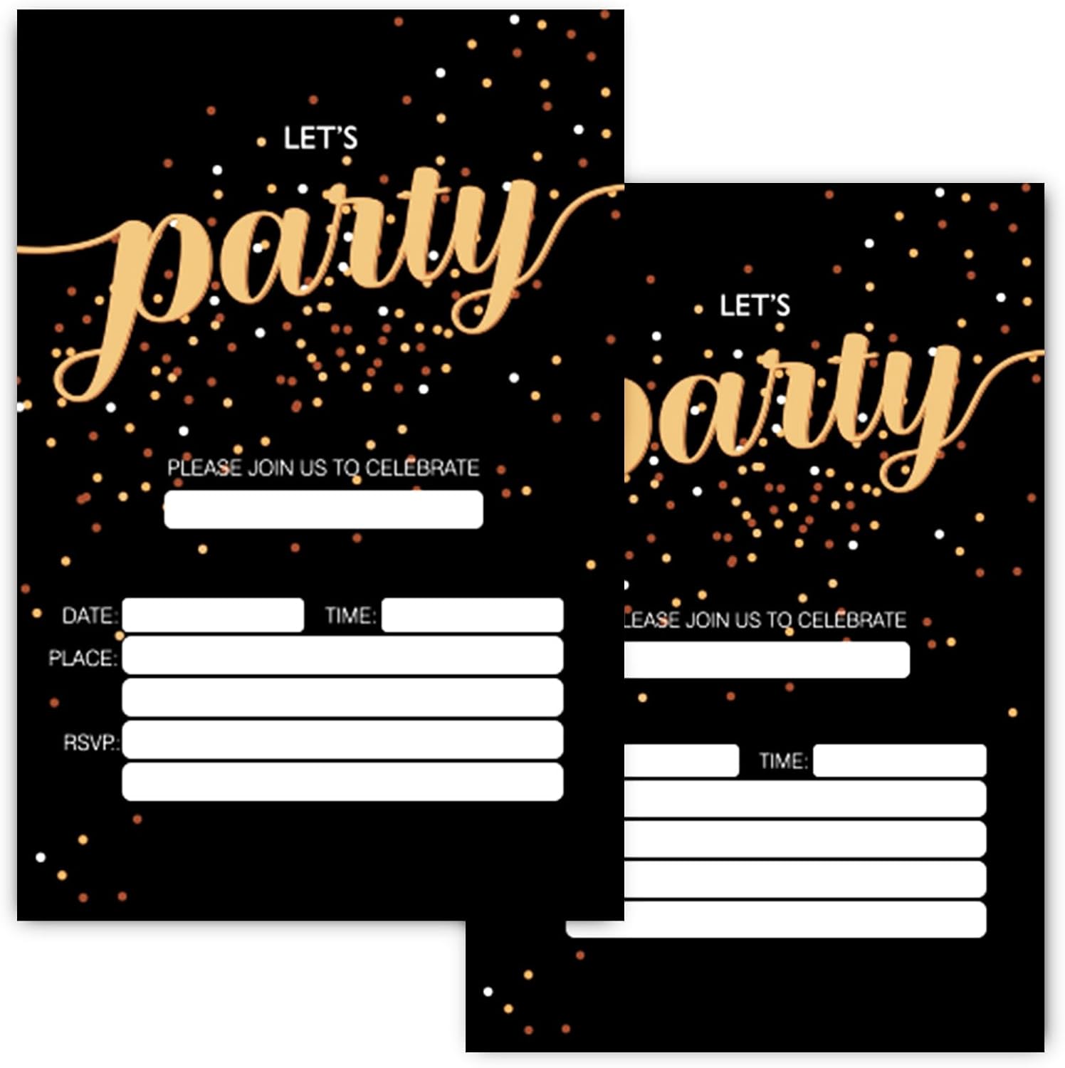 Lets Party Birthday Invitations for Kids Teens and Adults