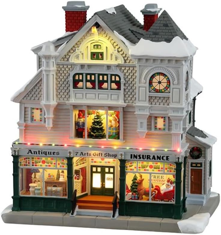 LEMAX Village Collection Antique Gift Shop Lighted Building