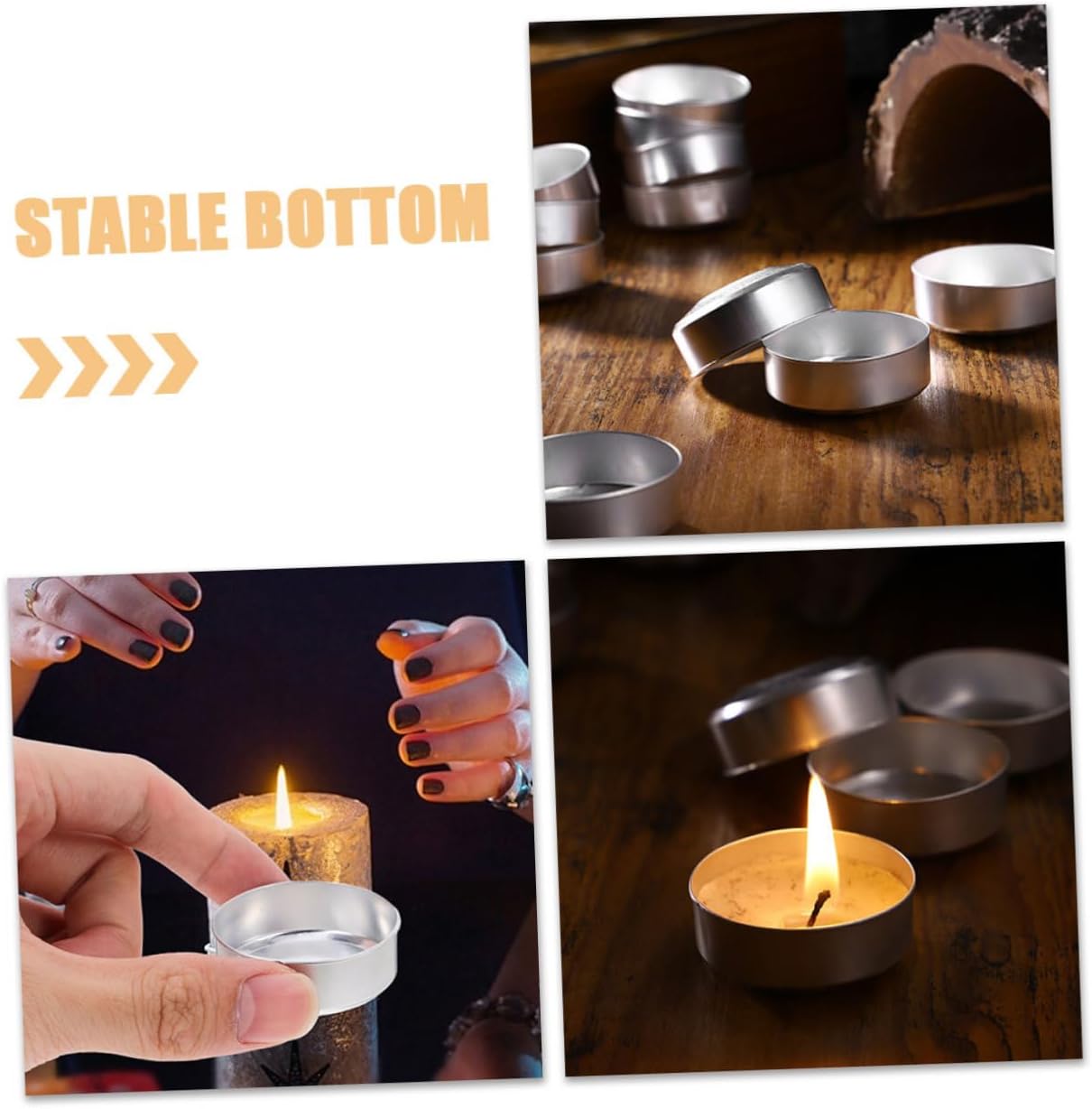 150pcs Reusable Aluminum Candle Tins for DIY and Decor