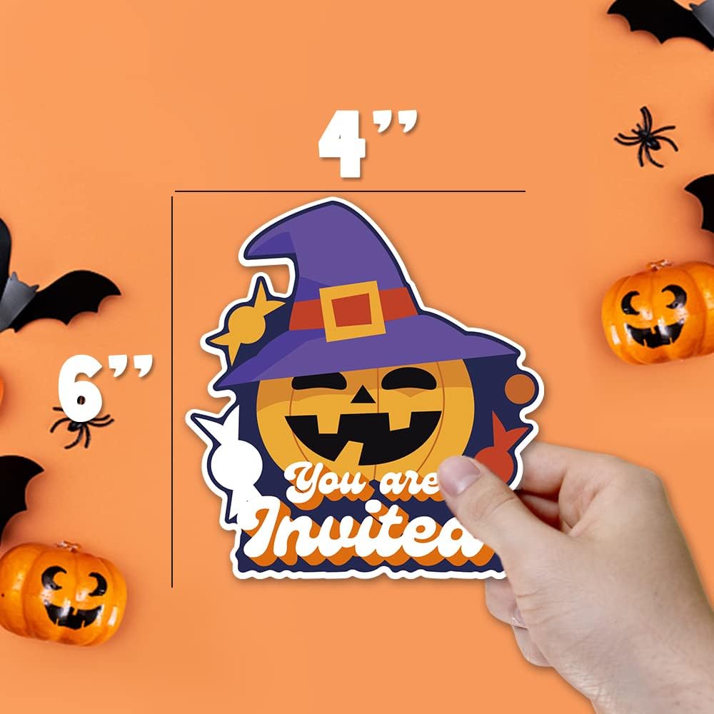 Deluxe Halloween Party Invitations 25 Cards with Envelopes