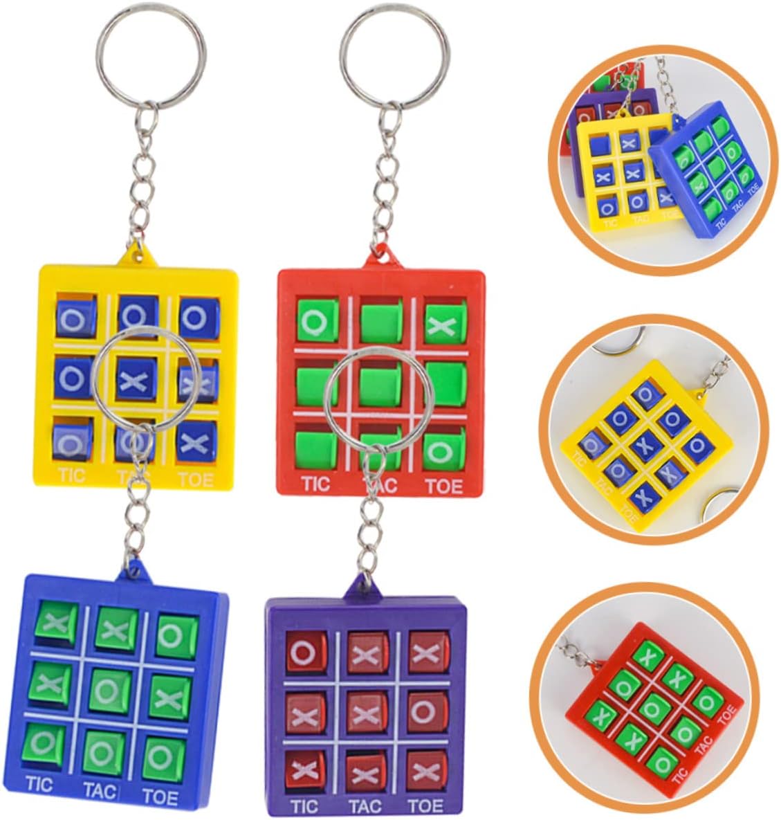 IMIKEYA 4pcs Chess Keychains Fun Fidget Toys