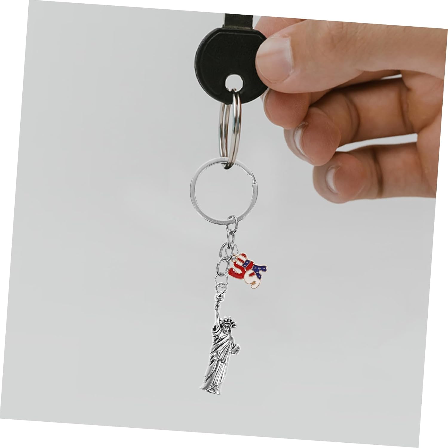 CHILDWEET USA Flag Keychain Pendant Lightweight Travel Souvenir