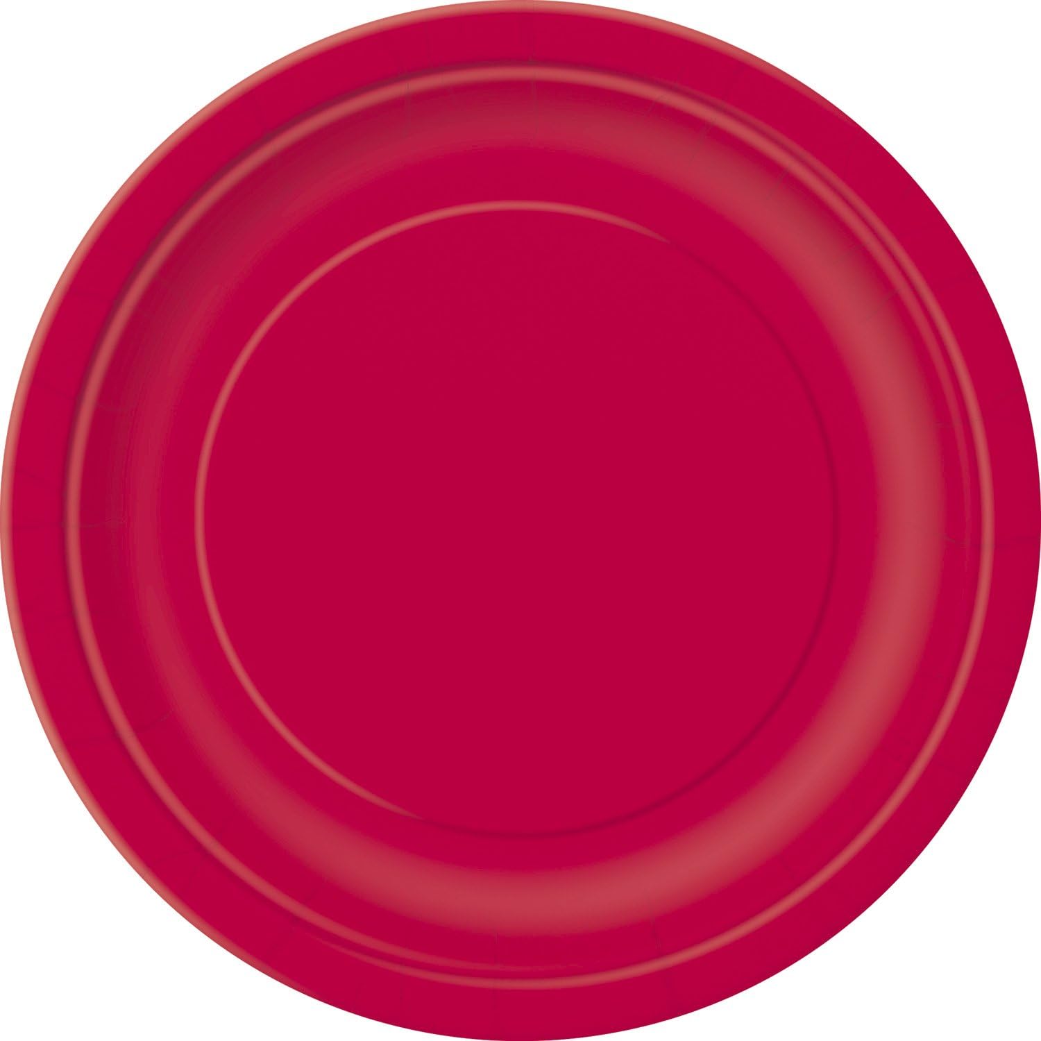 Ruby Red Solid Round Dinner Plates 9 Inch Pack of 16