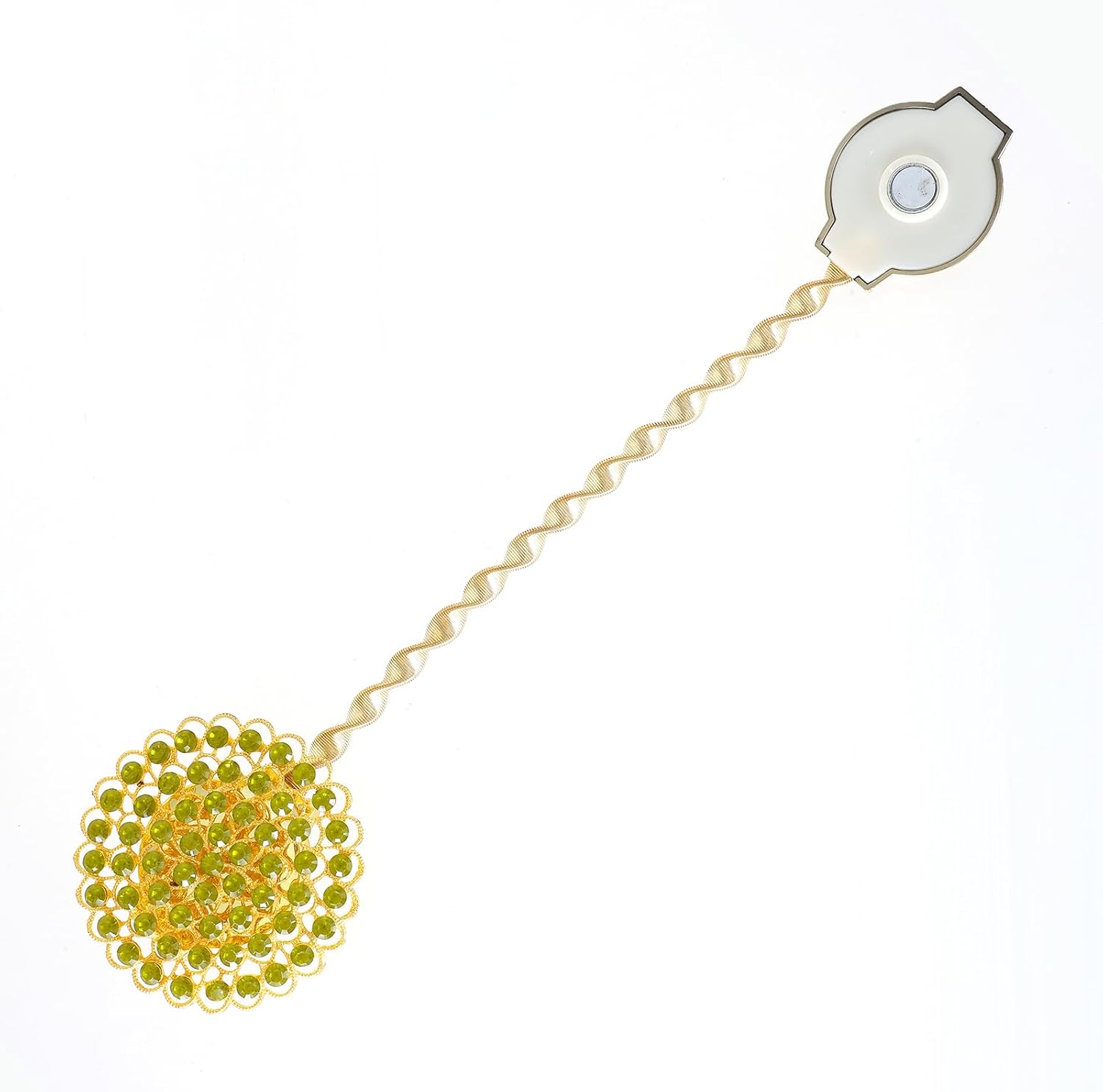 Luxury Crystal Magnetic Curtain Holdback with Flower Design