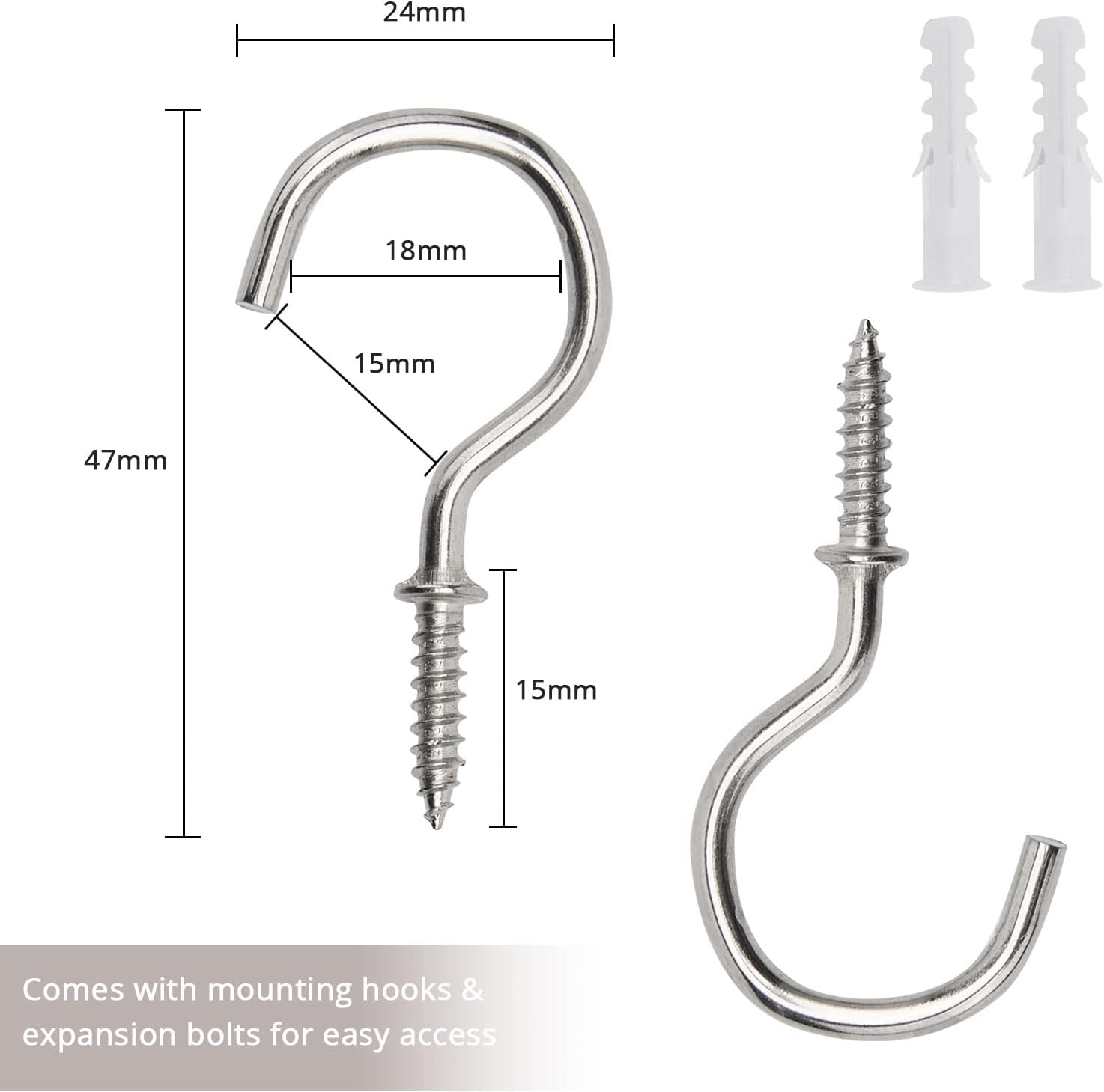 NICEEC 4 Pack Natural Cotton Rope Curtain Holdbacks