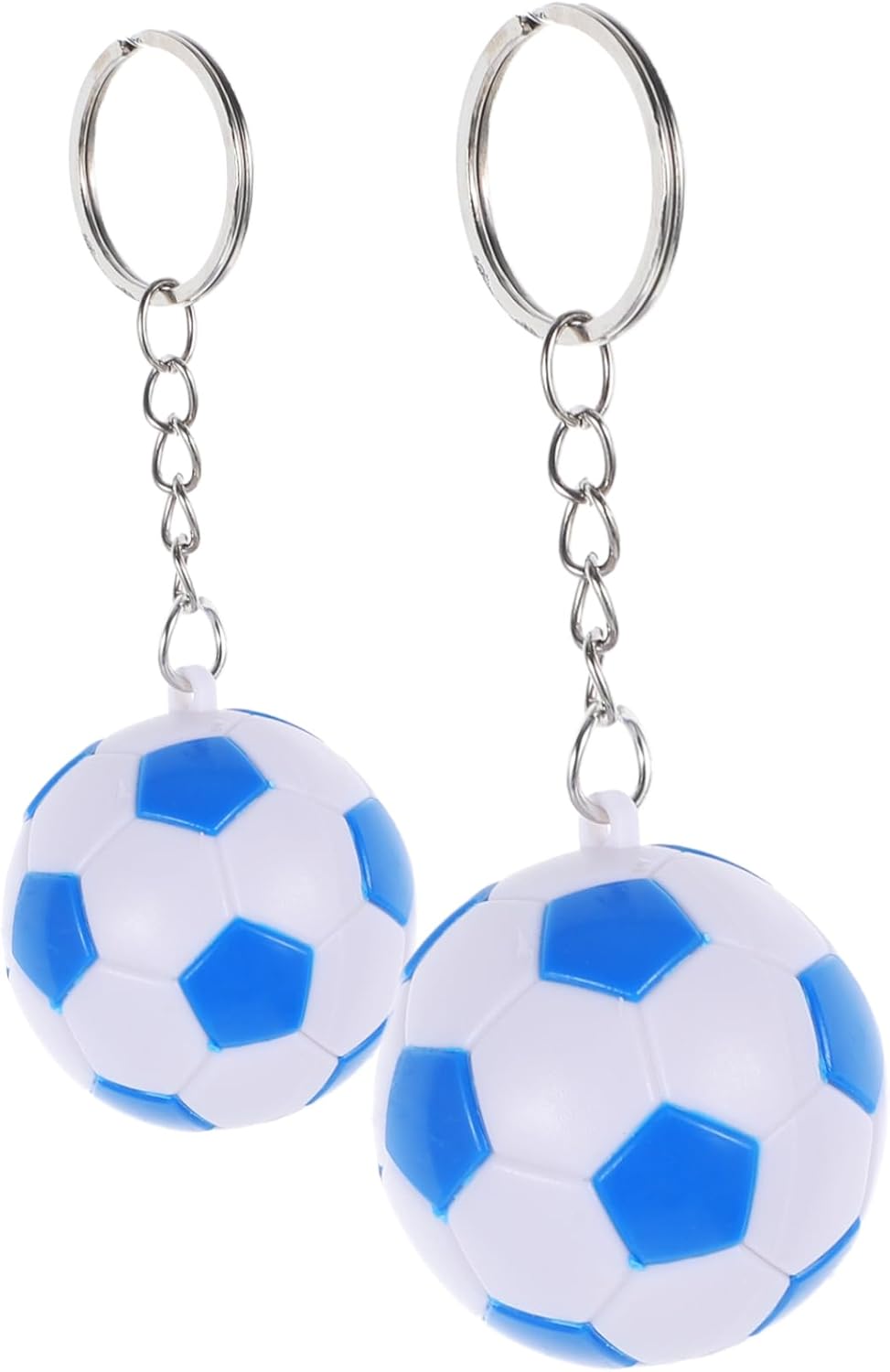 2PCS Soccer Ball Keychain Party Favors for School Carnival Birthday Celebrations