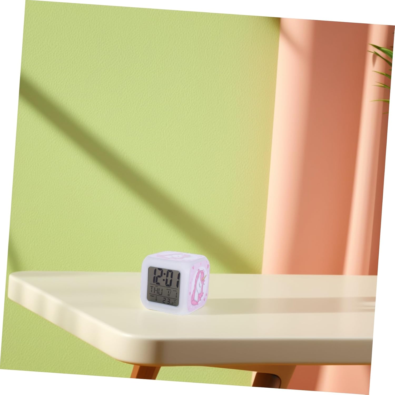 Zerodeko LED Unicorn Alarm Clock with Silent Mute Function